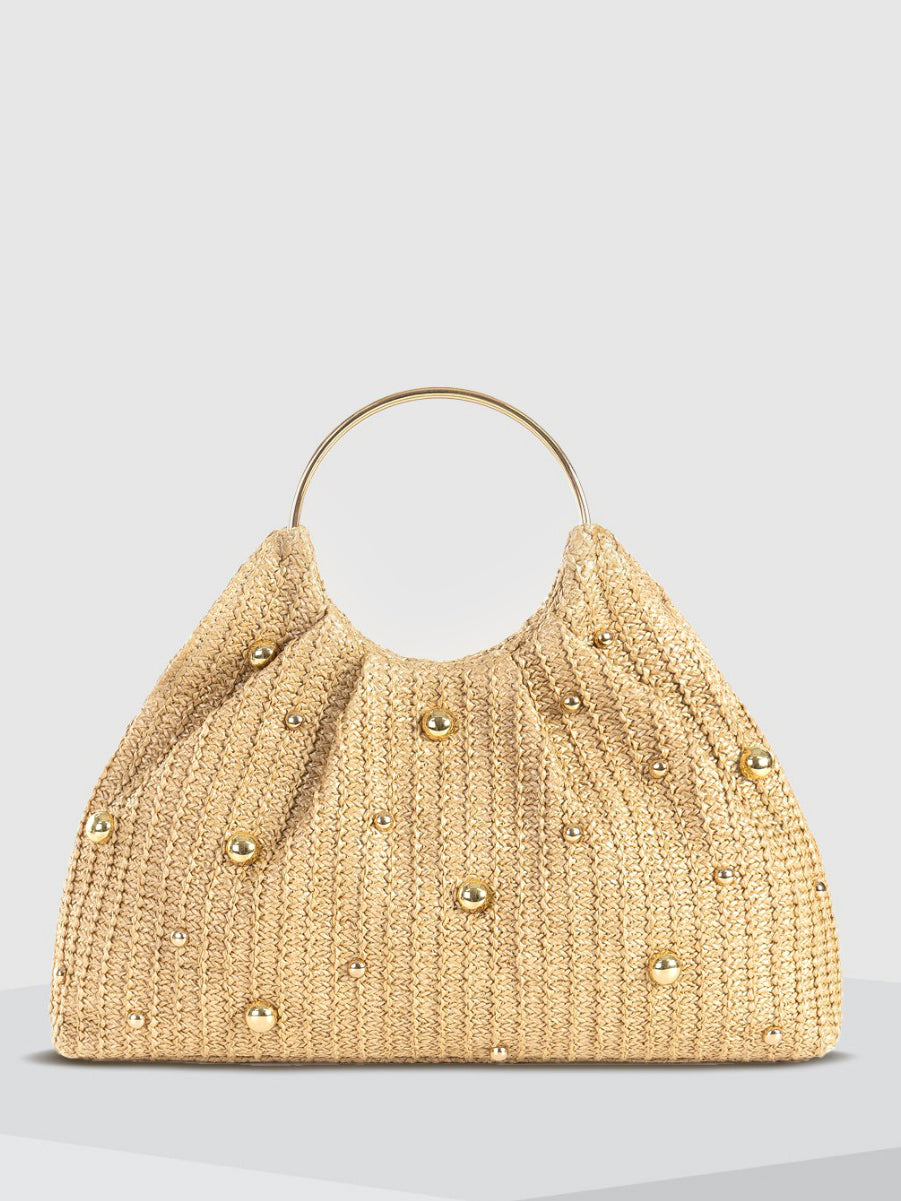 Beaded Crochet Hobo Bag