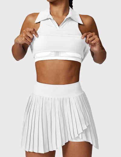 Yeoreo Crop Top Tennis Skirt Sets