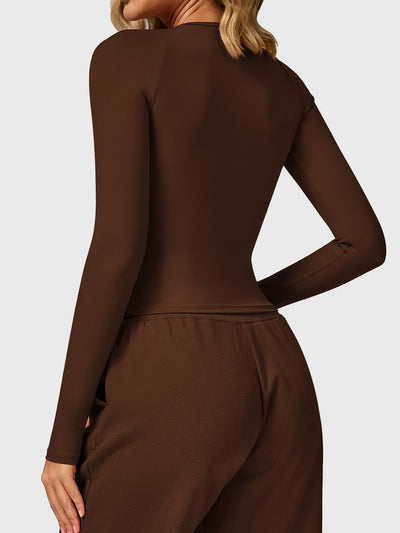 Yeoreo Lesley Sculpted Long Sleeves Top